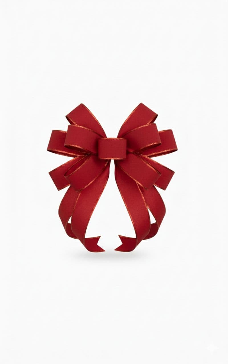 10 Loop Mailbox Bow Red