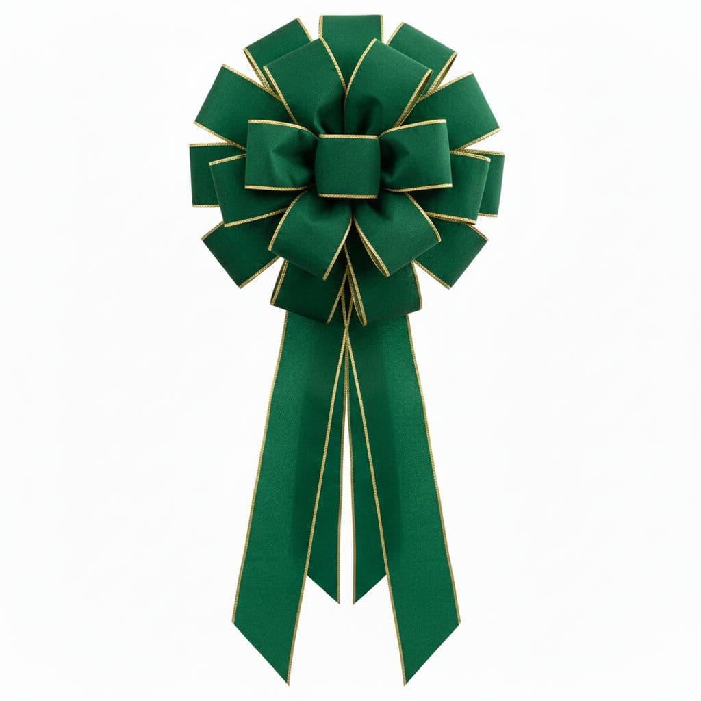 18 Loop Tree Topper Bow Green