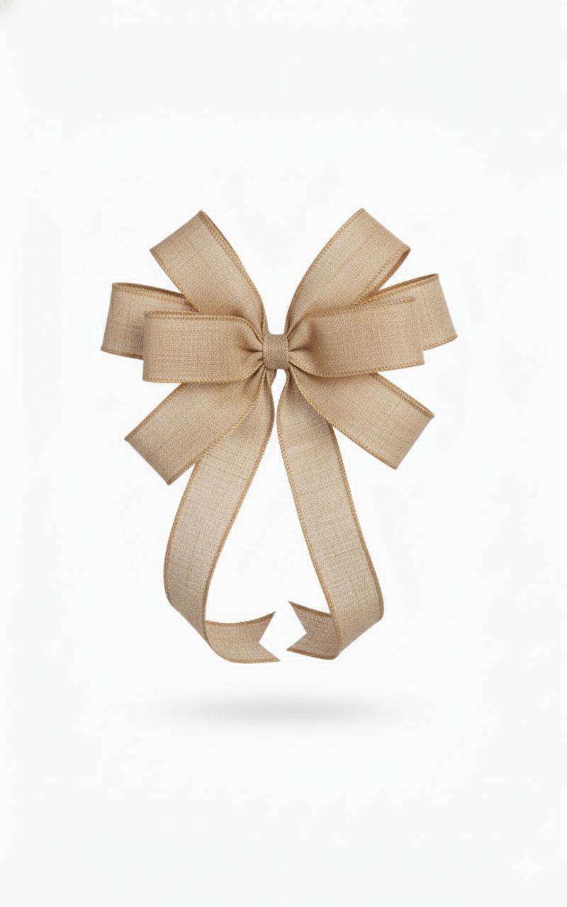 8 Loop Mailbox Bow Burlap