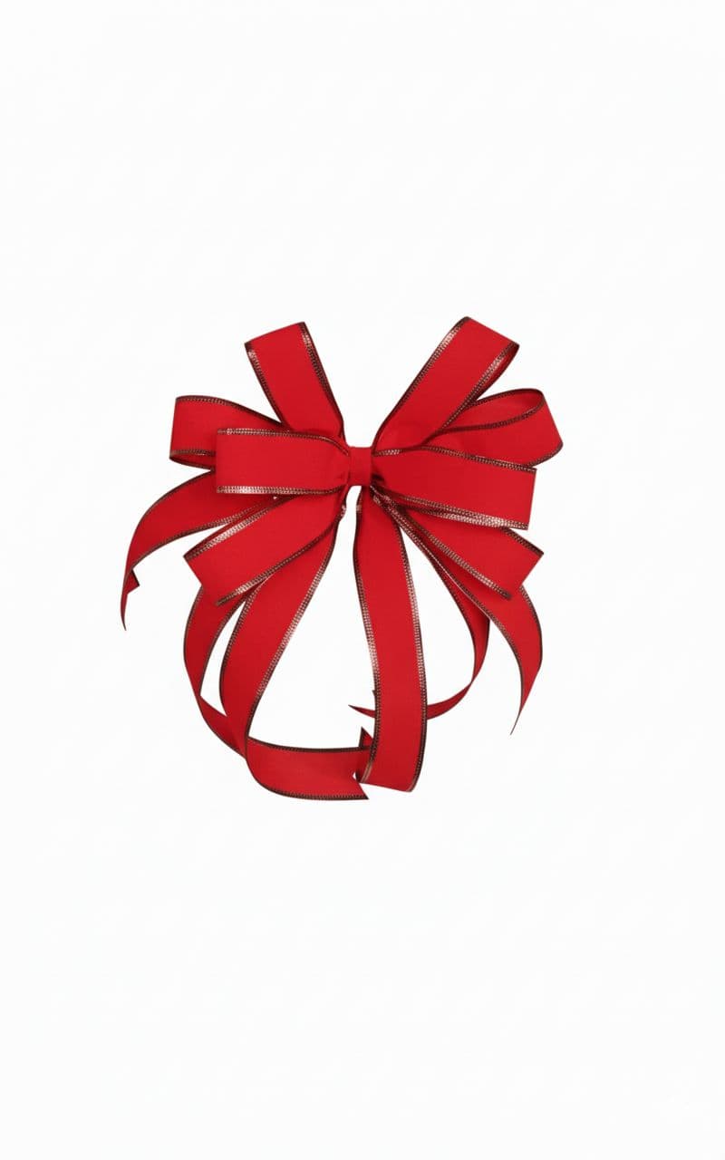 8 Loop Mailbox Bow Red