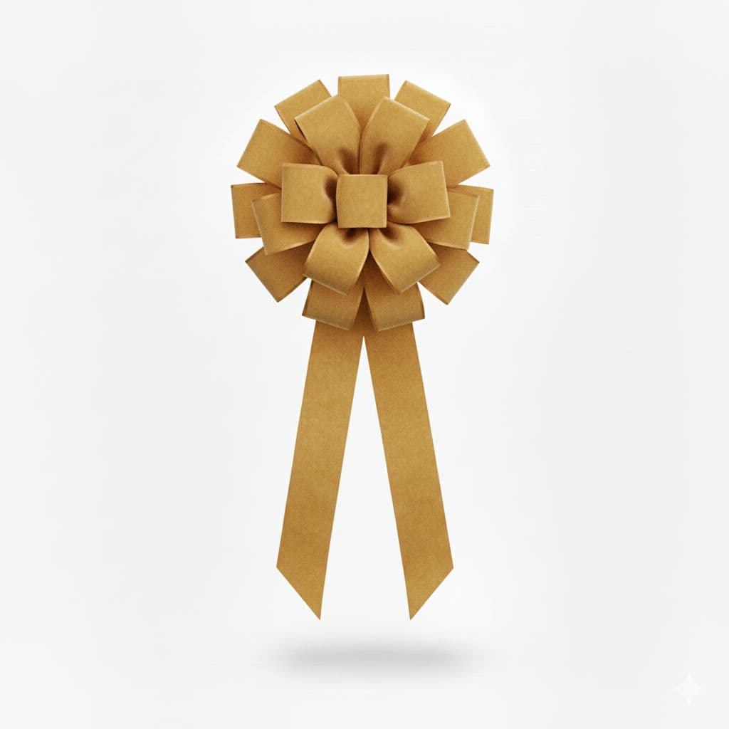 18 Loop Display Bow Gold