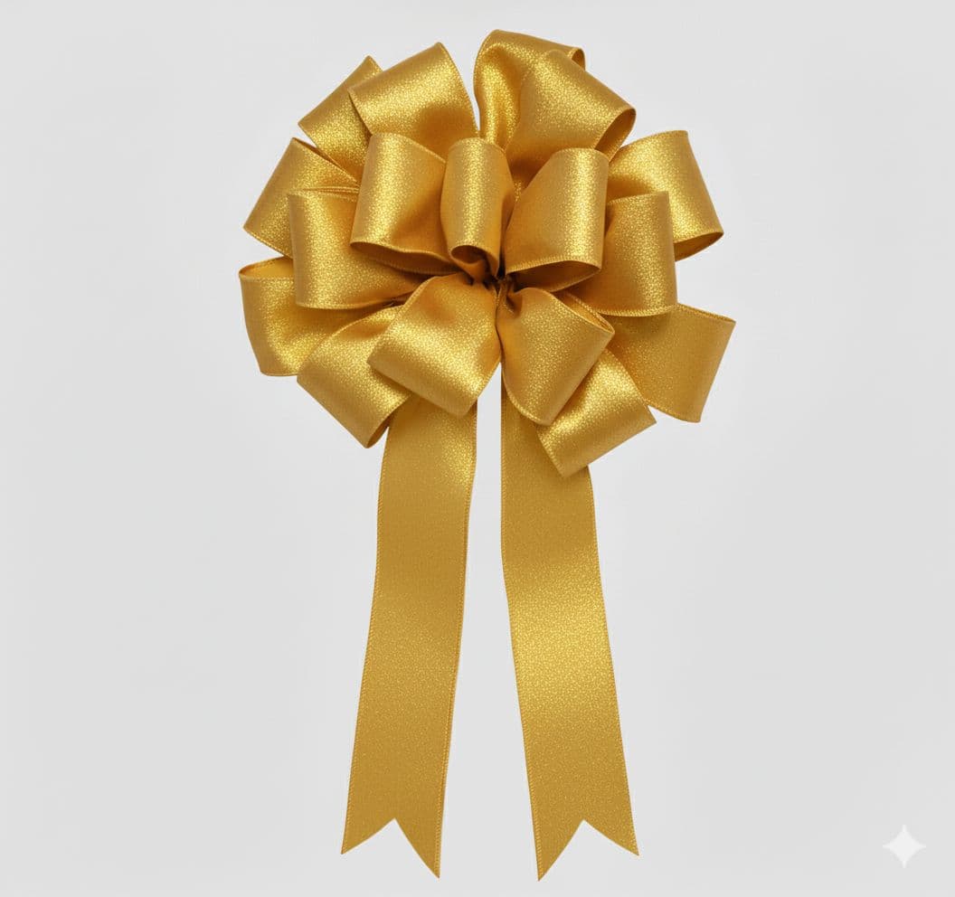 18 Loop Poly Outdoor Bow Gold