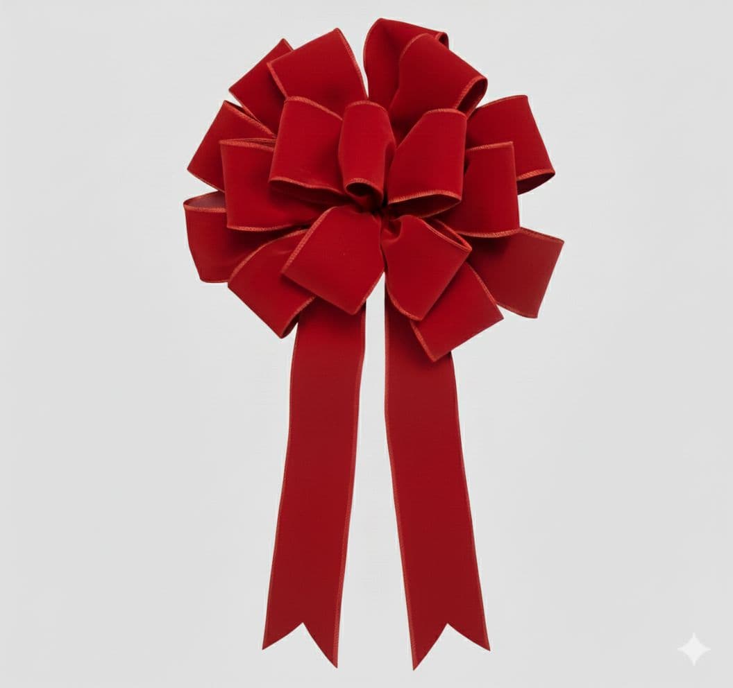 18 Loop Poly Outdoor Bow Red