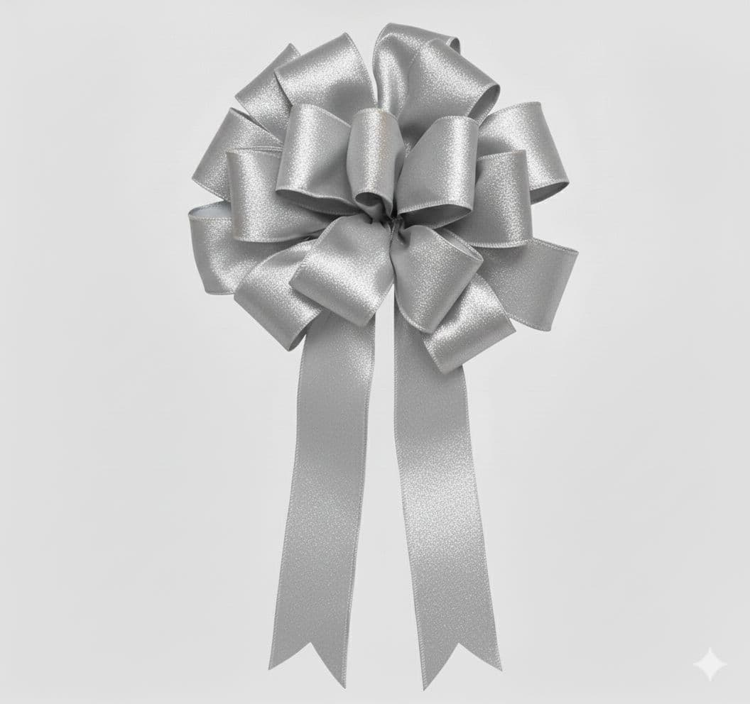 18 Loop Poly Outdoor Bow Silver