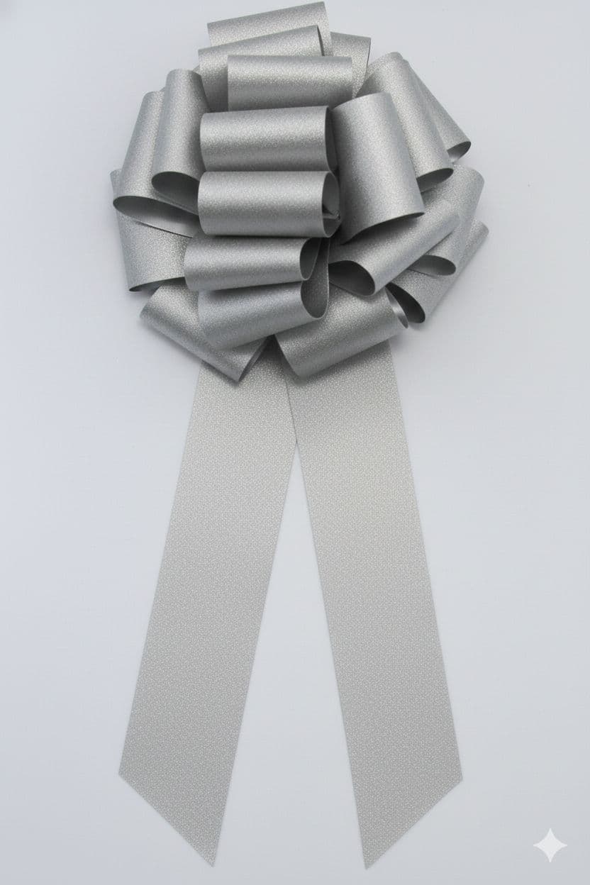 20 Loop Display Bow Silver