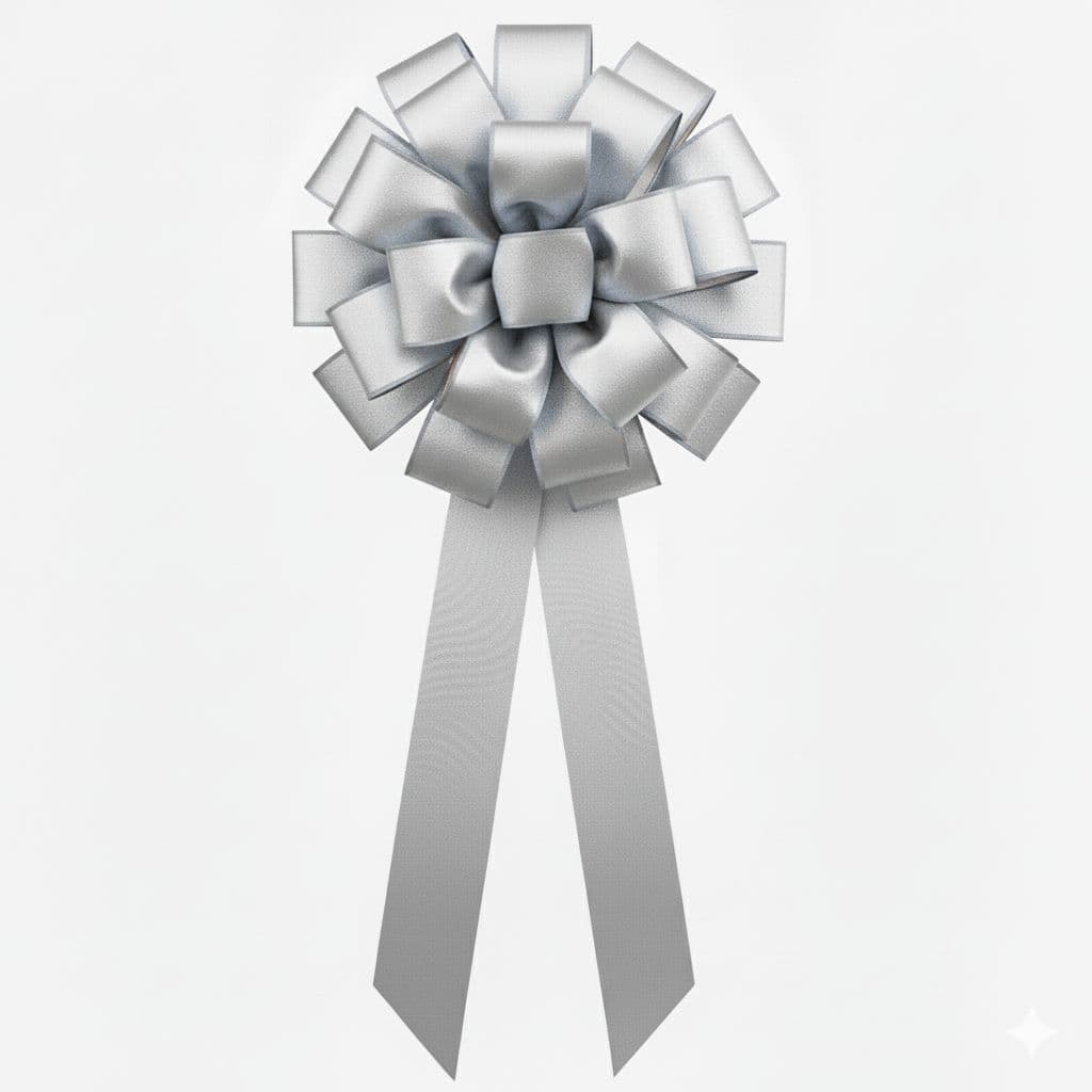 24 Loop Display Bow Silver