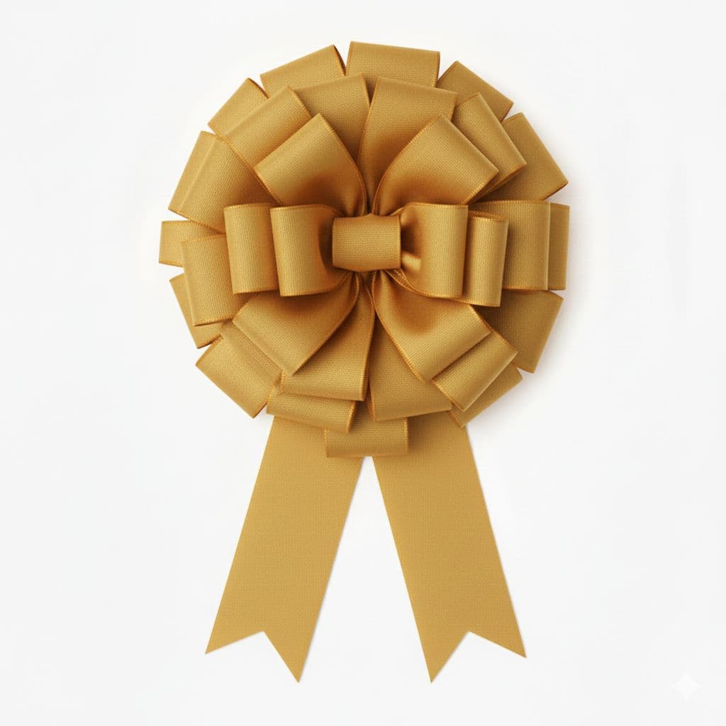 30 Loop Display Bow Gold