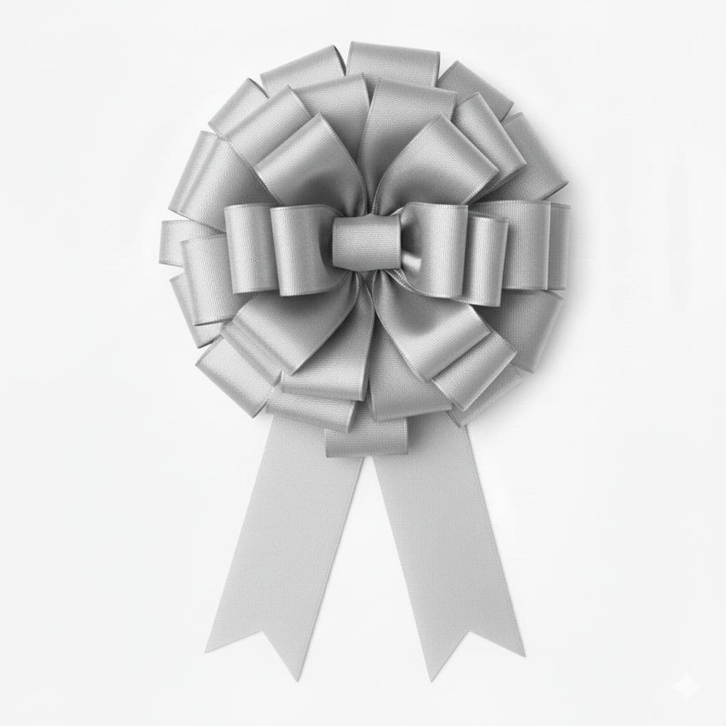 30 Loop Display Bow Silver