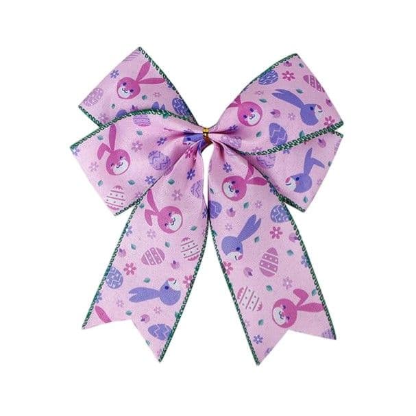 Blue Easter Egg Garden Bow 4 Loops