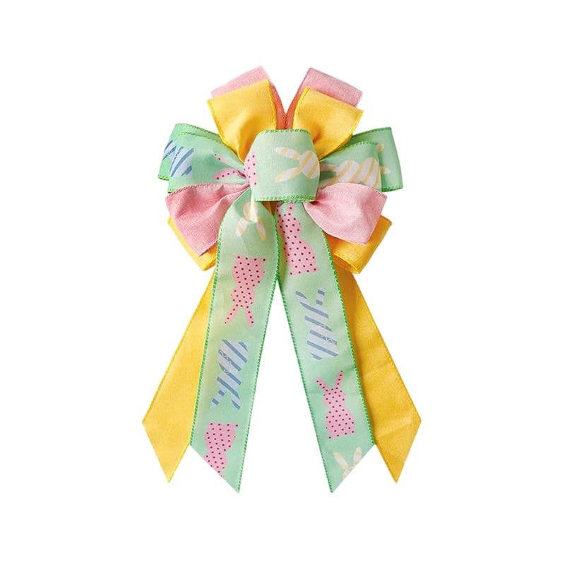 Kraft Brown Colorful Bunny Bow 6 Loops