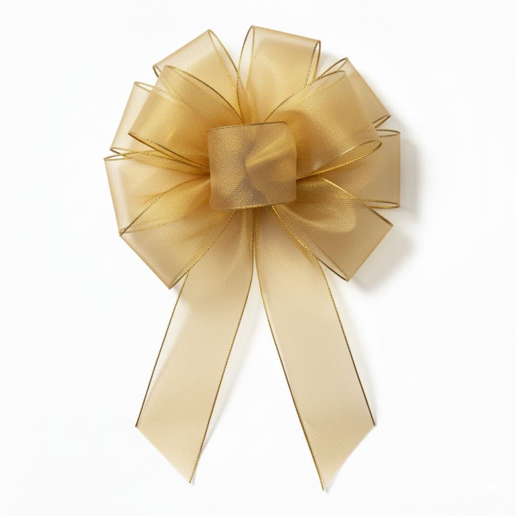10 Loop Mesh Bow Gold