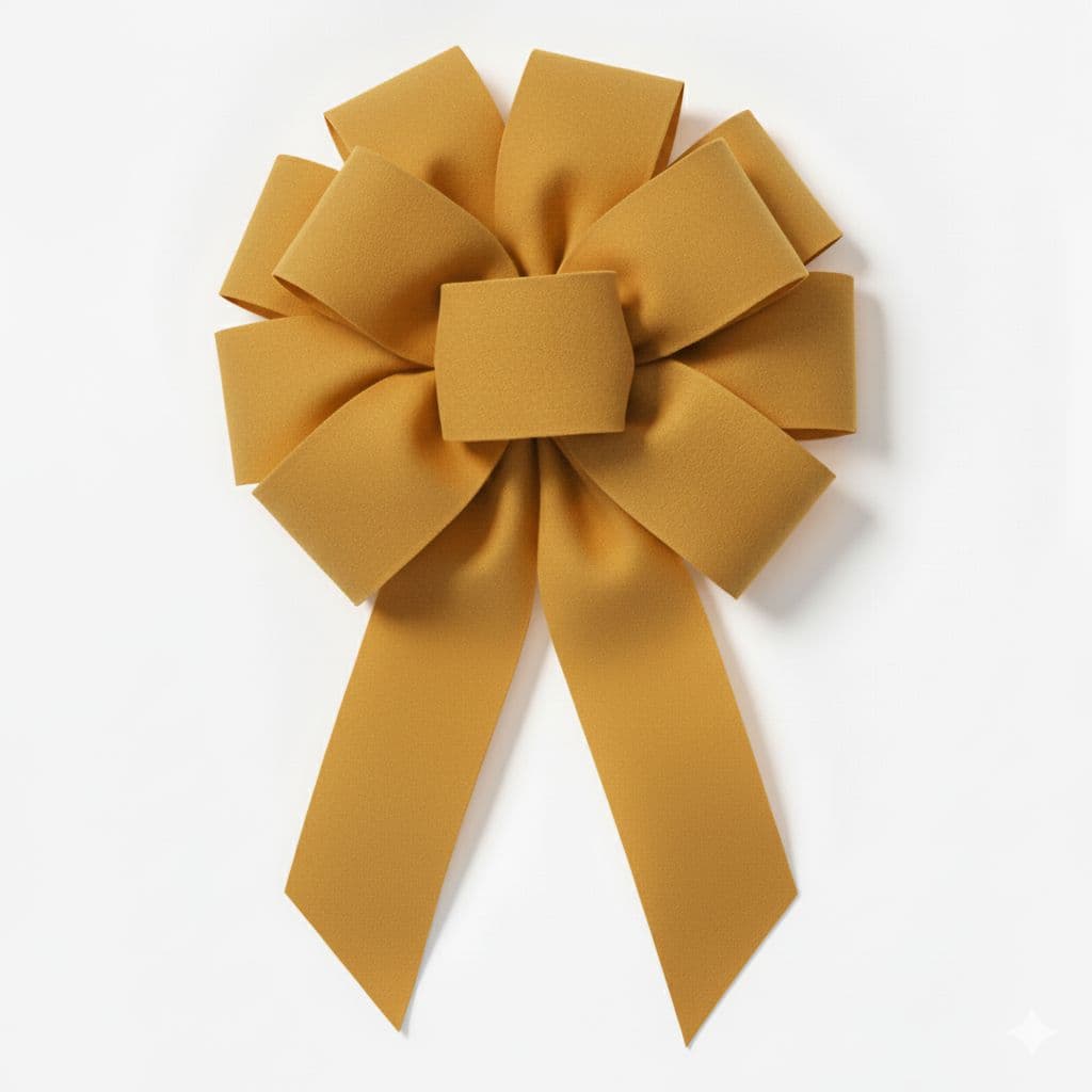 10 Loop Matte Bow Gold