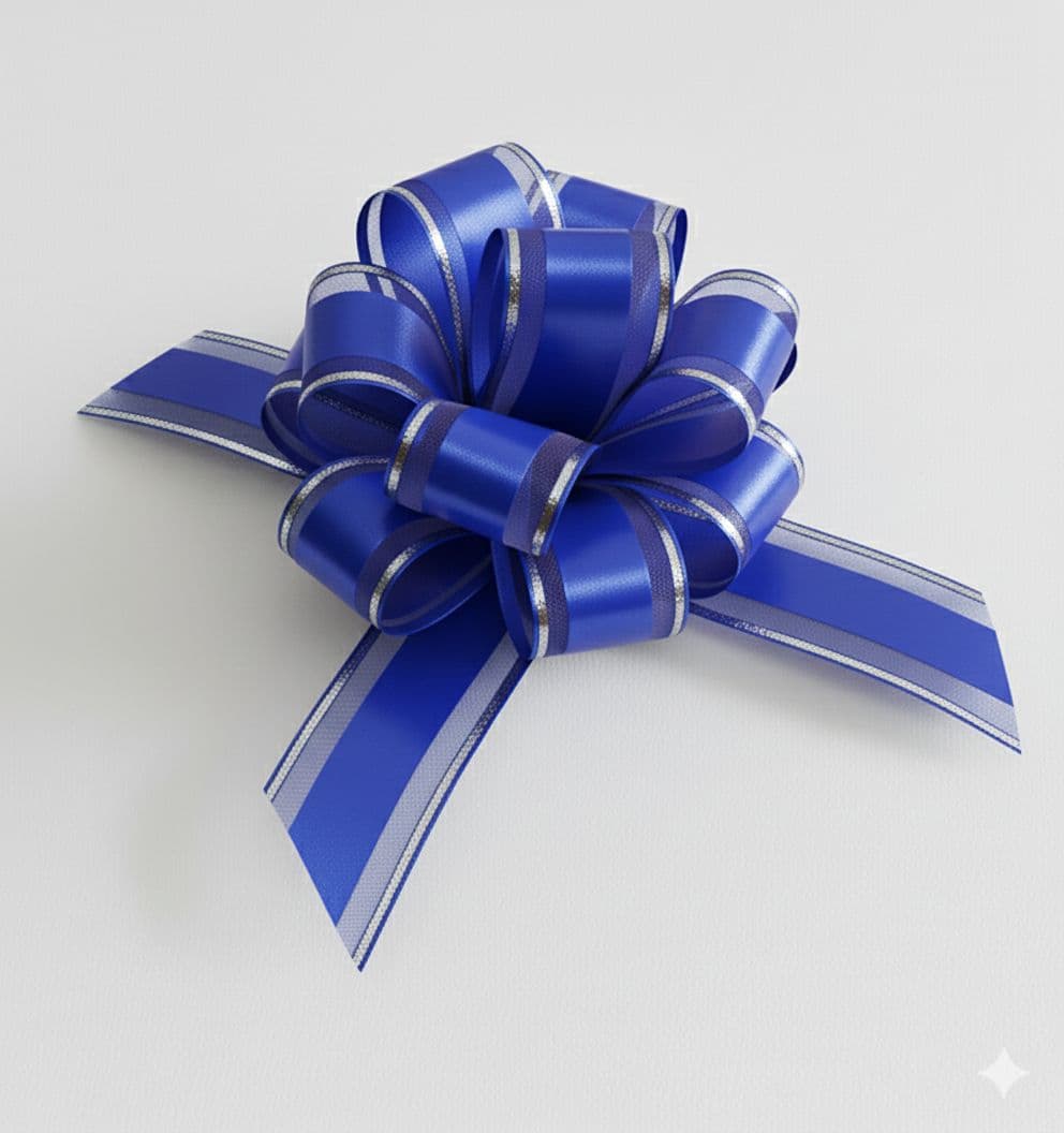 10 Loop Pull Bow Blue