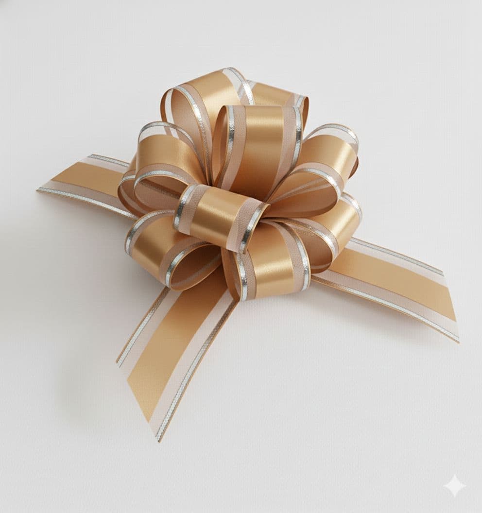 10 Loop Pull Bow Champagne