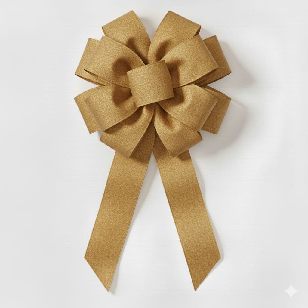 12 Loop Matte Bow Gold