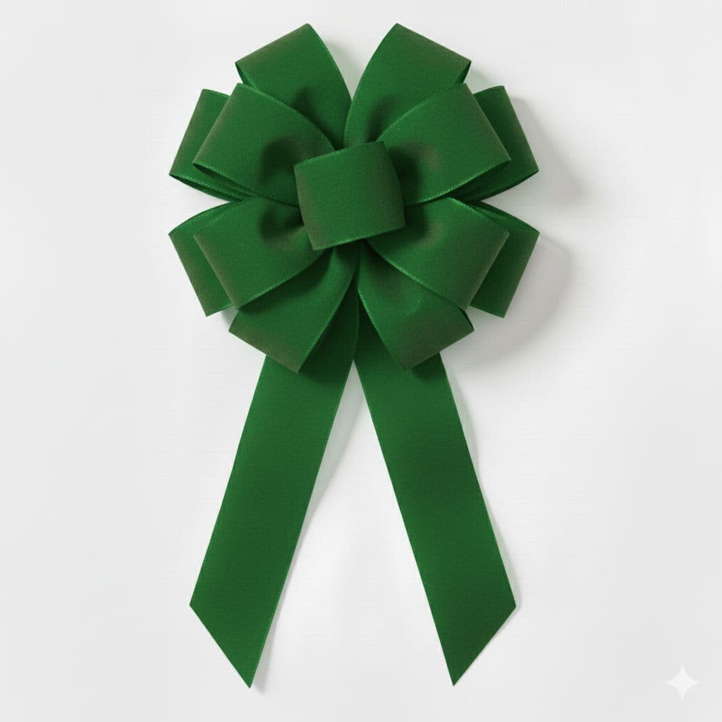 12 Loop Matte Bow Green
