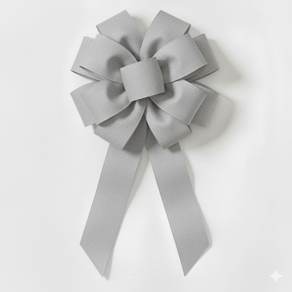 12 Loop Matte Bow Silver