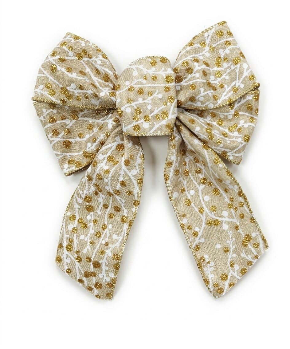 5 Loops Wired Edge Bow Large